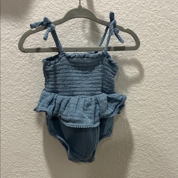 Cloud Island Crochet Baby Romper - Picture 1 of 2